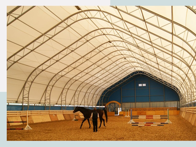 Строительство конных манежей в Кашире