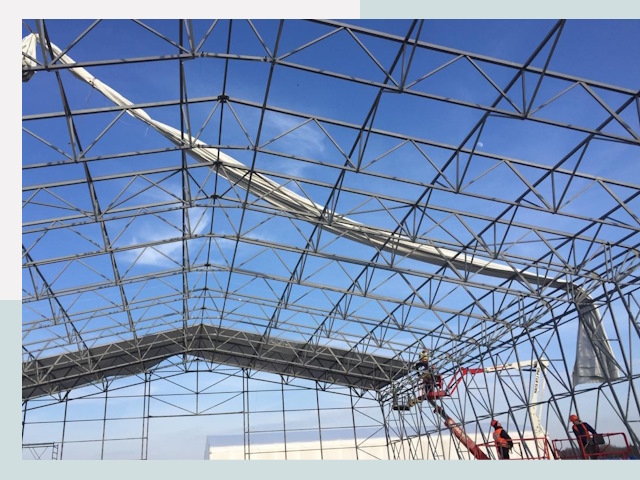 Шатровые ангары от 625 руб. в Кашире и Московской области