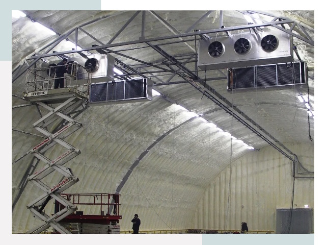 Оснащение ангаров в Кашире